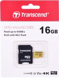 Transcend micro SDHC 16Gb Class 10 UHS-I + ADP